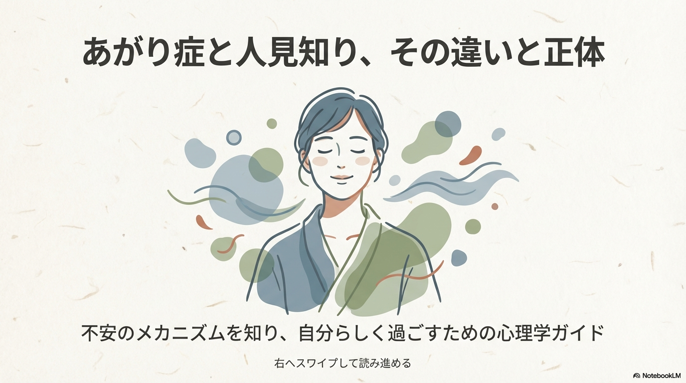 あがり症と人見知りの違いとは?不安の正体と克服へのヒント