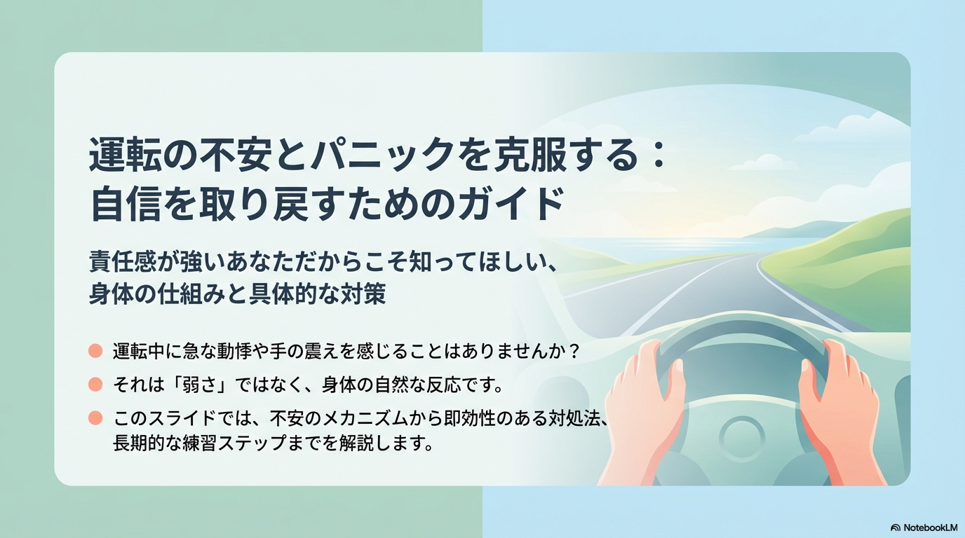 あがり症の運転を克服!動悸や震えを抑える対策と治し方のコツ